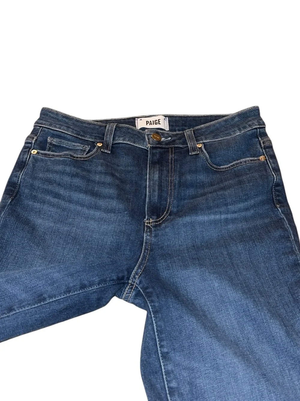 Paige‎ High Rise Laurel Canyon Dark Blue Bootcut Jeans Size 27